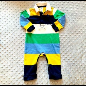 Chaps Ralph Lauren Polo Collar One Piece Suit 6 Mo